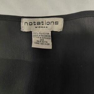 Notations Black Women's Blouse